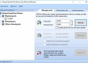 software - Virtual Serial Port Driver 9.0 screenshot