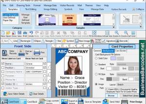 software - Visitor ID Card Designing Software 7.1.9.3 screenshot