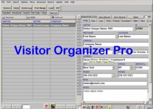 software - Visitor Organizer Pro 3.2b screenshot