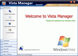 Vista Manager screenshot