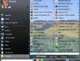 Vista Start Menu screenshot