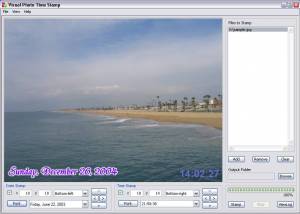 software - Visual Photo Time Stamp 2.1.5 screenshot