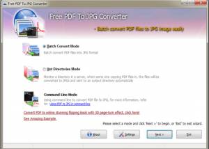 vJupiter PDF to JPG Converter screenshot