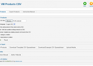 software - VM Products CSV ULTIMATE 3 screenshot