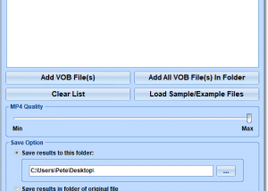 software - VOB To MP4 Converter Software 7.0 screenshot