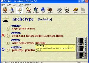 software - Vocabulary Wizard 6.7 screenshot