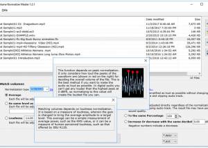 software - Volume Normalizer Master 1.2.1 screenshot