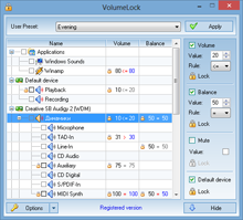 software - VolumeLock 1.9 screenshot