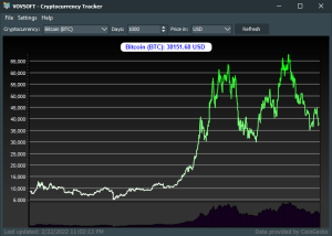 software - VOVSOFT - Cryptocurrency Tracker 2.1 screenshot