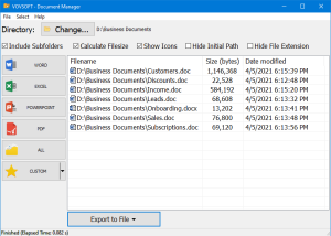 Full VOVSOFT - Document Manager screenshot