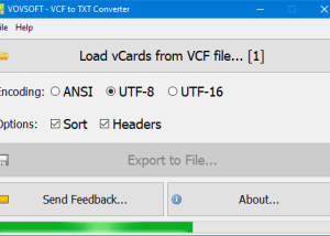 software - VOVSOFT - VCF Editor 1.0 screenshot