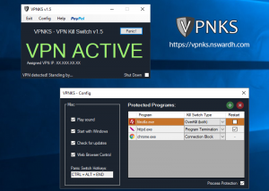 software - VPNKS VPN Kill Switch 1.7 screenshot