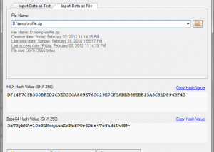 software - VSCryptoHash 64-bit 2.5.3.509 screenshot