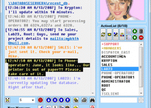 software - VSL LanToucher Network Messenger 1.6 screenshot