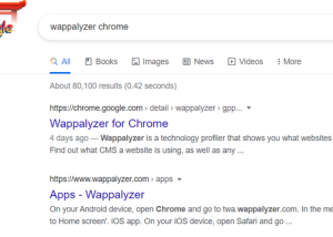 Full Wappalyzer for Chrome screenshot