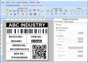 Warehouse Barcode Label Printing Tool screenshot