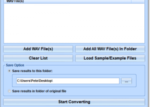 software - WAV To AIFF Converter Software 7.0 screenshot