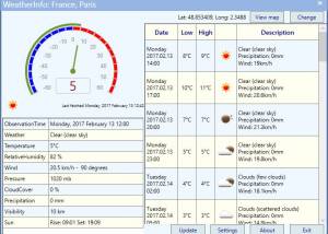 software - WeatherInfo Portable 6.1 screenshot