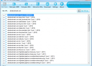 software - Web Archive Downloader 1.5.0 screenshot