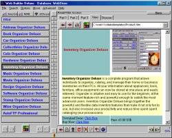 software - Web Builder Deluxe 4.21 screenshot