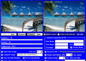 Web Camera Security - for Windows XP screenshot