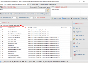 Web Email and Phone Extractor Pro screenshot