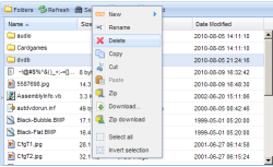 Web file manager for educational and Active Directory users screenshot