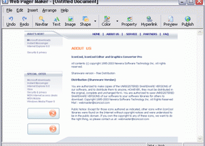 software - Web Page Maker 3.0 screenshot