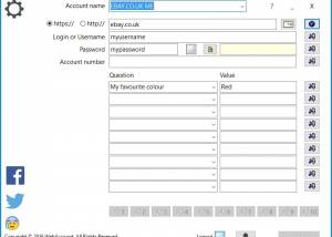 software - WebAccount Password Manager 1.5.5.1 screenshot