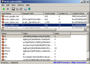 software - WebCookiesSniffer 64-bit 1.30 screenshot