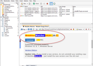 software - WebSite-Watcher 2010 24.3 screenshot