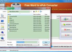 WEconverter Free Word to ePub screenshot