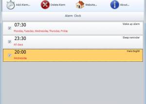 software - Weeny Free Alarm Clock 1.2 screenshot