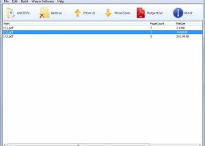 software - Weeny Free PDF Merger 2.0 screenshot