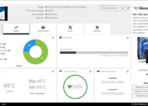 Full Western Digital Dashboard screenshot