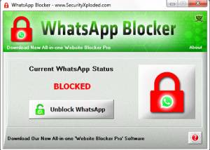 WhatsApp Blocker screenshot