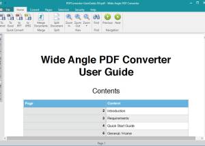 Wide Angle PDF Converter screenshot