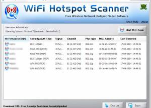 software - WiFi Hotspot Scanner 6.0 screenshot