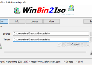 Full WinBin2Iso Portable screenshot