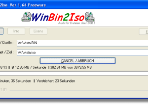 WinBin2Iso screenshot