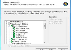 Full Windows 7 Codec Pack screenshot