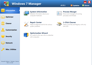 Windows 7 Manager (x32bit) screenshot