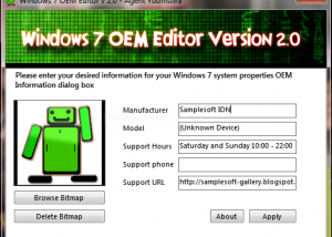 Windows 7 OEM Editor screenshot