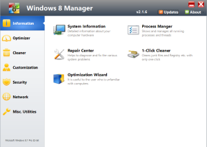 software - Windows 8 Manager 2.2.8 screenshot