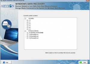 Windows Data Recovery screenshot