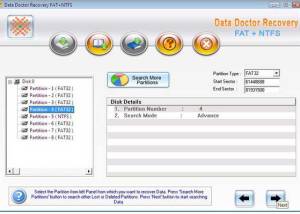 software - Windows FAT NTFS Partition Recovery 9.0.1.5 screenshot