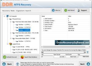 Windows NTFS Data Recovery Software screenshot