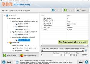 Windows NTFS File Recovery Software screenshot