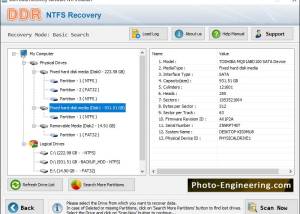 software - Windows NTFS Partition Recovery 5.0.4.5 screenshot