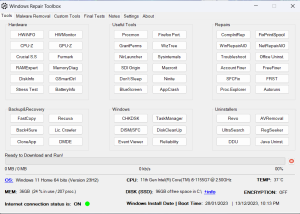 Windows Repair Toolbox screenshot